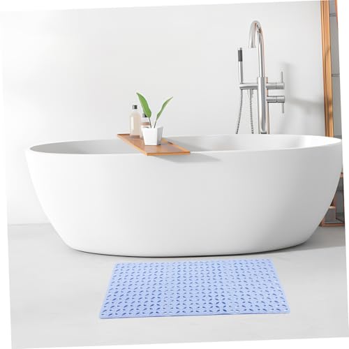Alfombrilla de ducha flexible TOPBATHY antideslizante gris para baño de diseño rectangular 5