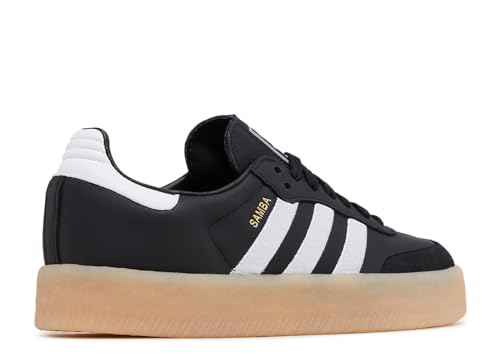 Image of adidas Womens Sambae Sneakers, Black White Gum, Size 7