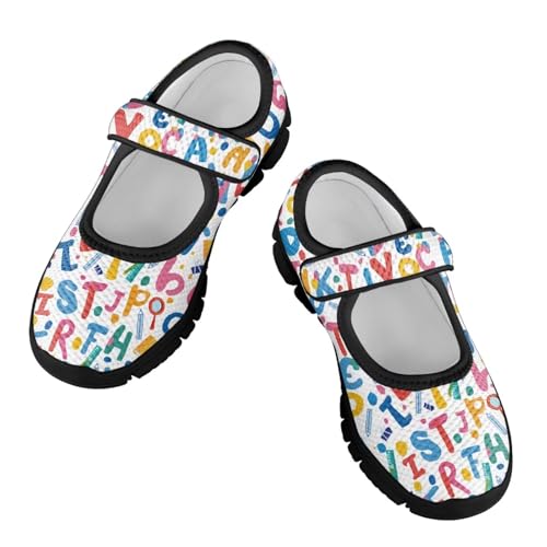 SYtrade Mary Janes Breathable Girls School Uniform Shoes Black Sole2