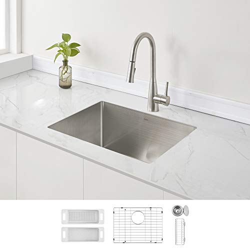 Modena Undermount Utility Laundry Room Sink, 16Gauge Stainless Steel