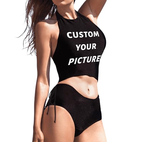 Ship in 48h, Personalized Swimsuits for Women, Face Bathing Suits for Women, Womens Two Piece Bathing Suits2