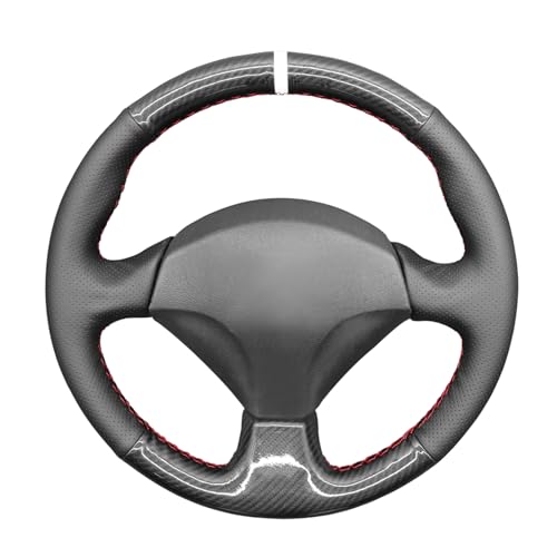 MEWANT Steering wheel wrap Hand-Stitched PU Carbon Fiber&Artificial Leather Steering Wheel Cover for Honda S2000 Civic Si Acura RSX Type-S Accessories Protector
