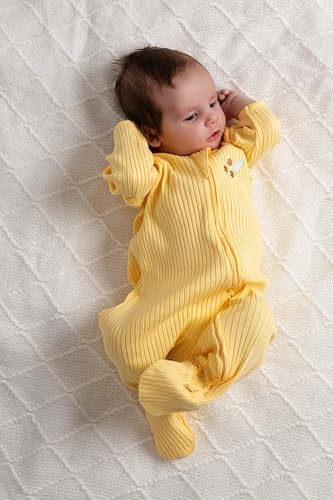 Image of monica + andy Double Zipper One Piece, 100% Organic Baby Clothes for Girls & Boys, Unisex, Preemie, Newborn & Infant Sizes