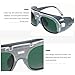 ARTSEWPLY 2Pcs Welding Glasses Set with Black Gray Lens and Electric Welding Lens, Dustproof Splash-Resistant Protective Goggles for Industrial Eye Safety