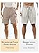 JEMLDL Men's Cotton Linen Shorts 7