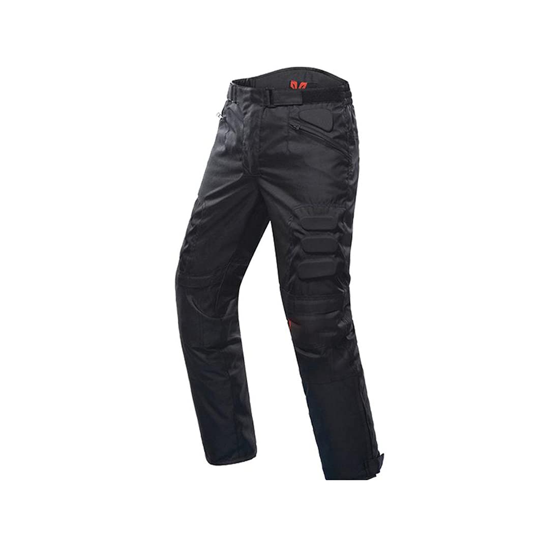 Männer Motorradjacke, Motorrad Winddichte Jacke und Hosen Set, Hüftschutz Reiten Motorrad Hosen Moto Jacke Only Black Pants M