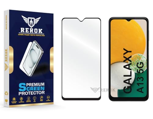 Image of Gorilla Tempered Glass Screen Protector Compatible with Samsung Galaxy A13 5G [Pack of 1] | Edge-to-Edge, Bubble-Free, Case Friendly, Easy Installation Kit