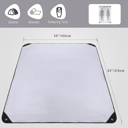 Bâche imperméable thermique REDCAMP couverture d'urgence bivouac