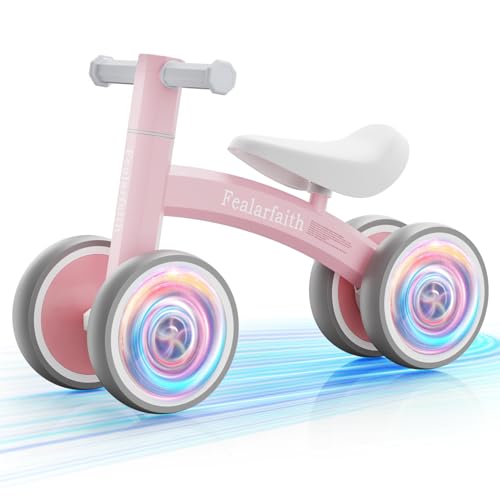 Baby Balance Bike for 1 Year Old Boys Girls, Toddler First Bike with 4 Colorful Lighting Wheels | 10-36 Month Toddler Balance Bike | First Birthday...