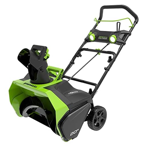 Greenworks 20-Inch 40V Cordless Brushless Snow Thrower, Battery Not Included 2601102