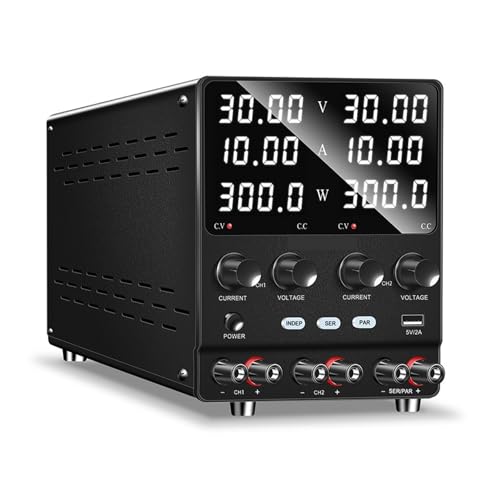 Alimentation CC Variable à double canal numérique avec tension régulée