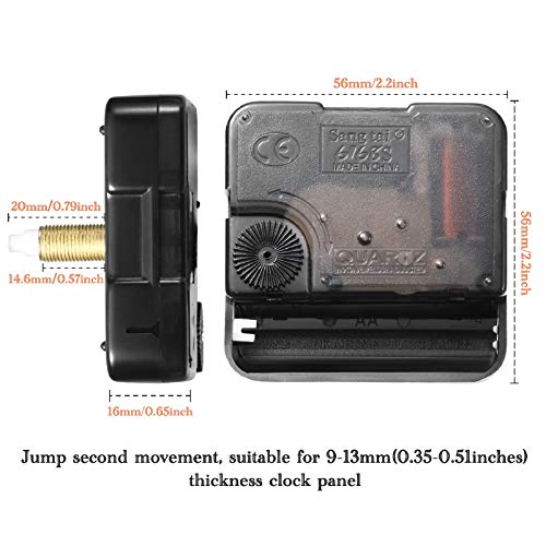 Mudder MUDDER-SHAFT CLOCK-T-9466 2 Pieces High Torque Long Shaft Clock Movement Mechanism thumb #1