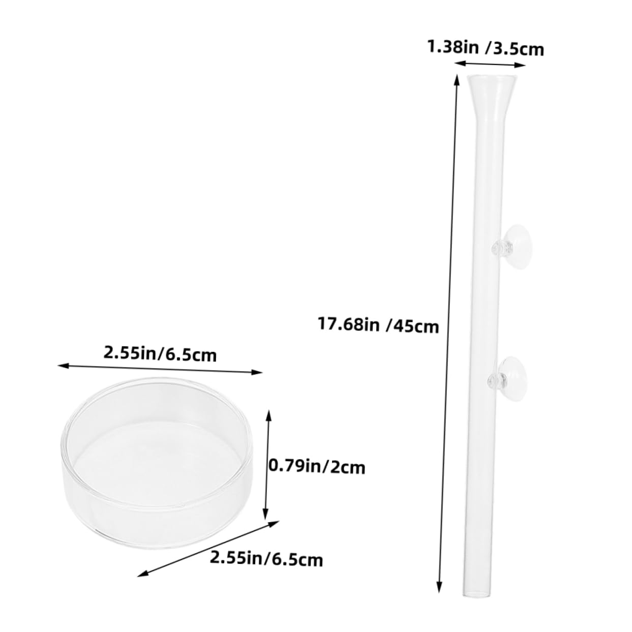 COSMEVIVI Fish Tank Dish Set Aquarium Feeder for Shrimp Non-Drift Sinking Feeder Easy to Use for Betta Fish Vacation