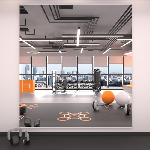 Image of LOAAO Home Gym Mirror 79 inchx36 inch, 2 PCS