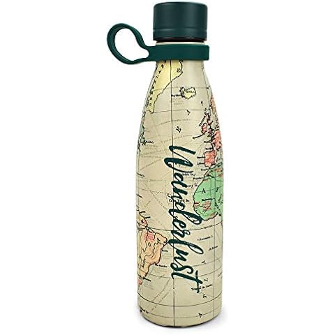 Botella térmica Legami de 500 ml con tema de viaje Wanderlust Cover