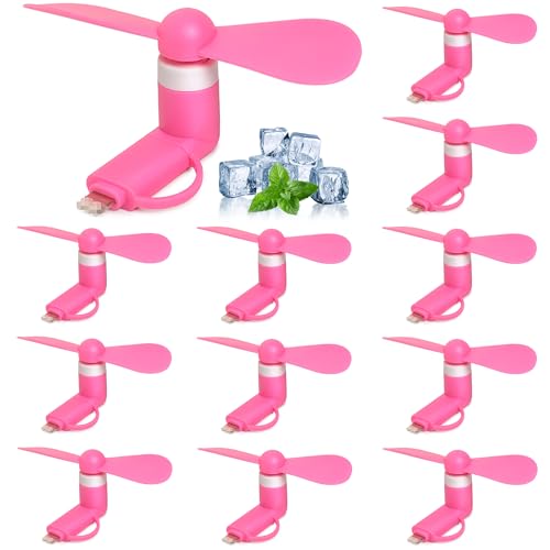 12 Pack Mini Portable Handheld Fan, 2-in-1 Personal Mini Cell Phone Fan