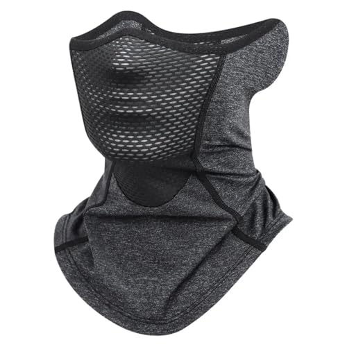 Pasamontañas Anti Viento Máscara de montar a prueba de viento con capucha de nailon Máscara de montar a prueba de viento con protección solar for hombres Bufanda de cuello Máscara facial a prueba de v