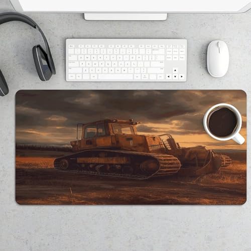 Bulldozer Evening Escritorio Alfombrilla Grande miniatura 5
