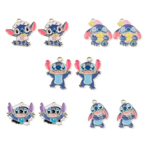 CNEISEJK 10pcs Cartoon Charms Gifts Jewelry Accessories Pendant for Jewelry Making DIY Crafts (A-SDZ C 2405) Cover