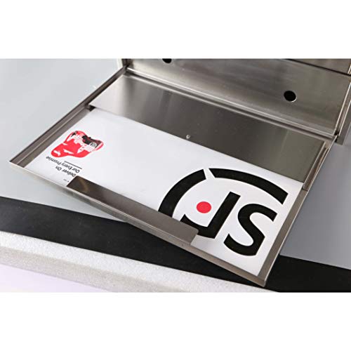 Image of Wall Mount Locking Mailbox with Code Lock - Large Capacity Security Password Metal Lock Mailbox - Waterproof Stainless Steel Vertical Drop Mail Box Outdoor