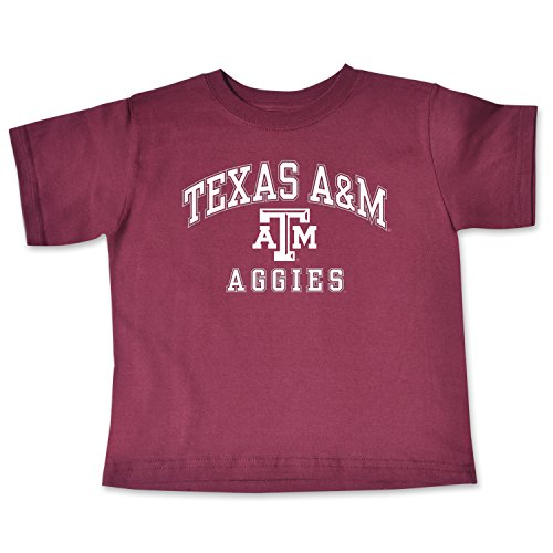 NCAA Texas A&M Aggies Toddler Short Sleeve Tee, 5/6 Toddler, Maroon