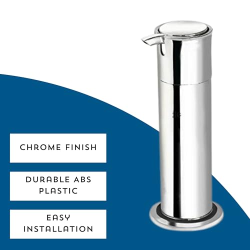 Image of NEW WARE (Pack of 2) ABS Liquid Sanitizer Dispenser 300 ML Table top Type Hand Sanitizer,Hand Wash Soap, Shampoo, Conditioner, Lotion, Liquid, Soap Dispenser,Liquid Soap Dispenser (Silver)