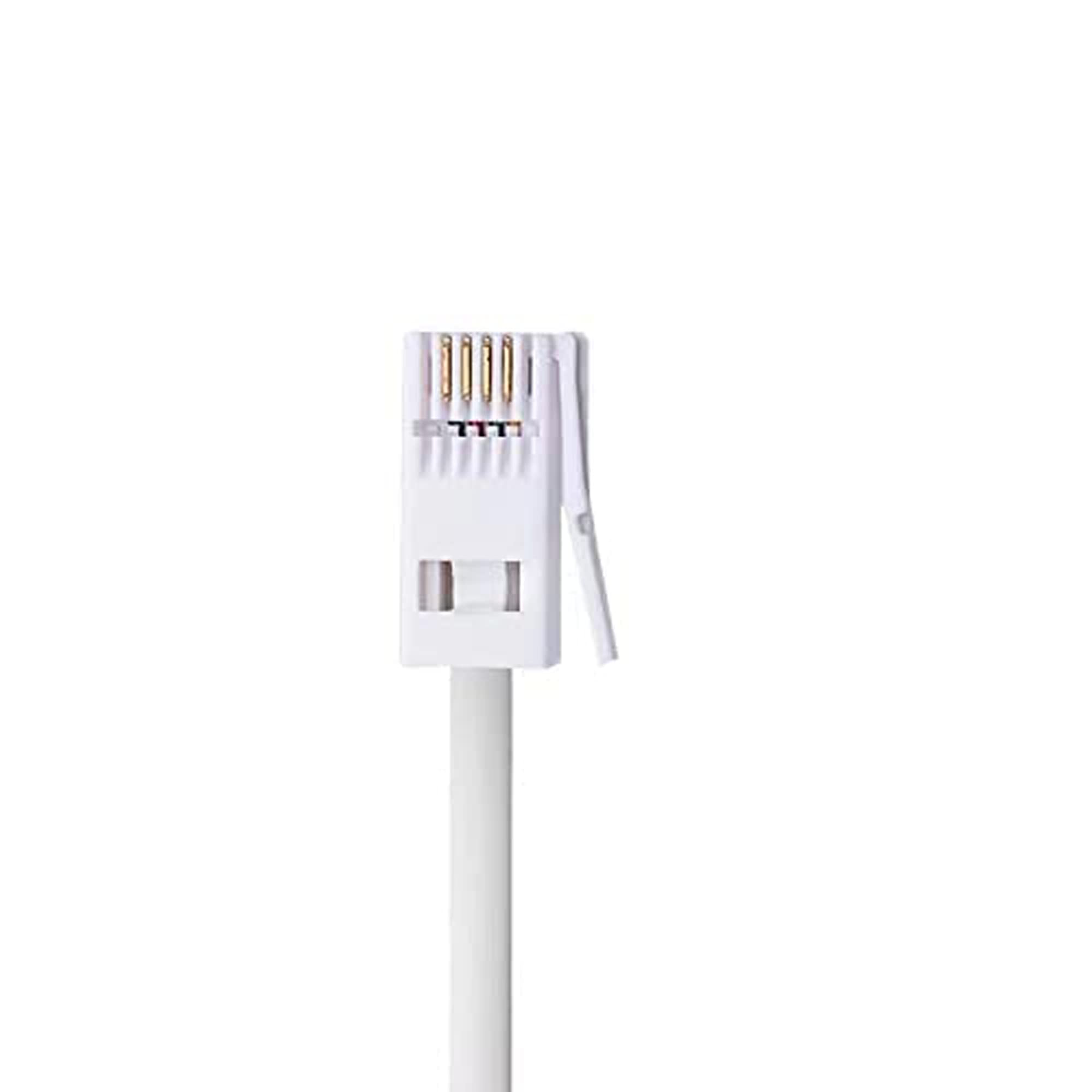 I-CHOOSE LIMITED 6-Pin Straight Through Telephone Extension Cable For BT Landline Phone Line