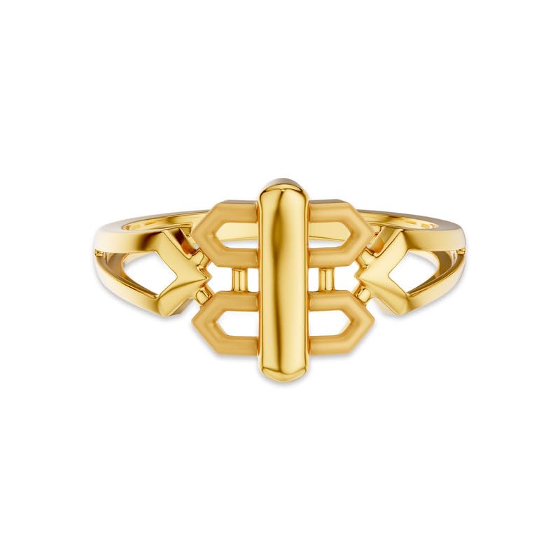 kisna 9KT / 14KT / 18KT Fusion Knot Yellow Gold Ring For Women | S14-picture-15