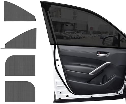 Ohleats 4PCS Car Window Shades, Heat & UV Block Mesh Cover, Car