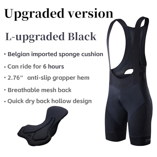 Image of Cycling Bib Shorts for Men - Road Bike Bicycle Breathable Padded Riding Tights