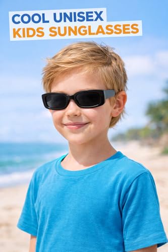 Image of ALNA-TURA Sunglasses For Boys & Girls, Goggles For Kids, Stylish Modern Yellow UV Protectd Shades Glasses, Birthday gift sunglasses kids, Cool trendy kids shades (Age 3 To 10)