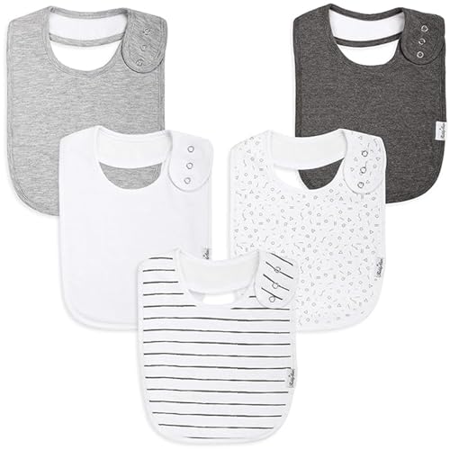 Image of KiddyStar Drooling Bibs or Bandana Bibs | Absorbent Organic Cotton Toddler Bibs for Spit-Ups, Teething, Feeding Time | Gift