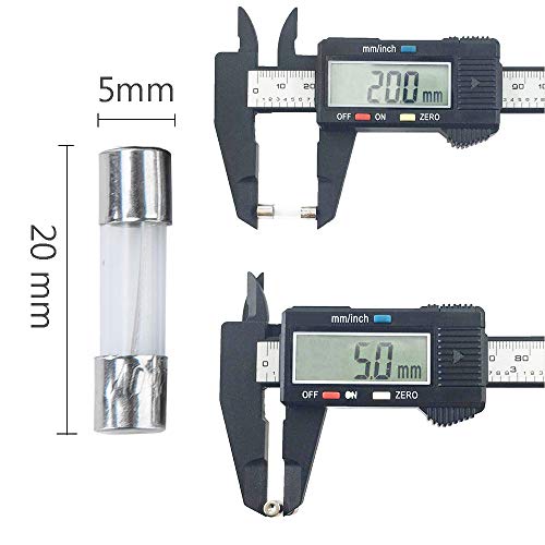 300 Pcs 15 Values 5 X 20Mm Fast-Blow Glass Fuse Assortment, 250V 0.1A/ 0.25A/ 0.2A/ 0.5A/ 1A/ 1.5A/ 2A/ 3A/ 4A/ 5A/ 8A/ 10A/ 12A/ 15A/ 20A Tube Fuses #TOP2