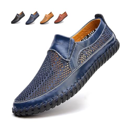 Zapatos de malla transpirable para hombre, sandalias cómodas de verano
