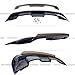 WheelX Wicker Bill Rear Spoiler Compatible with 2015-2023 Ford Mustang, GT500 GT350 Style Trunk Exterior Tail Deck Lid Wing Wickerbill Lip Splitter Man Gift (Glossy Forged Carbon Fiber Pattern)