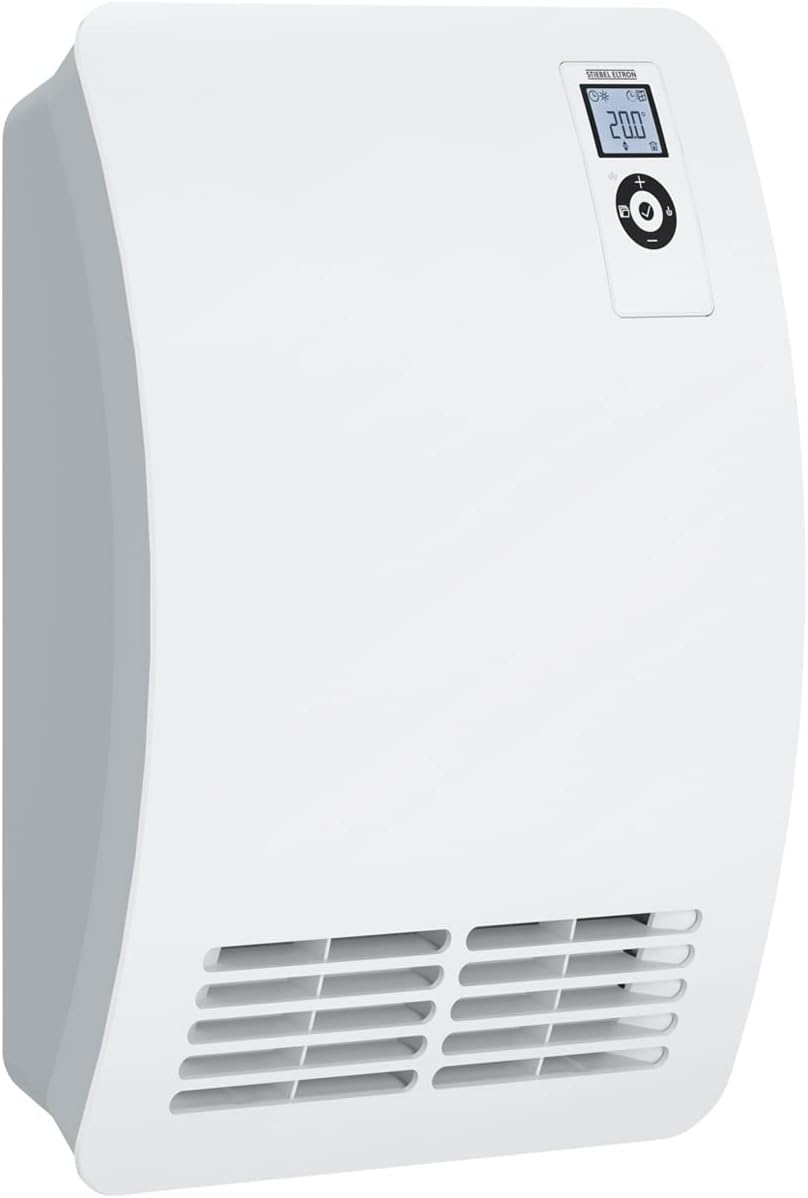STIEBEL ELTRON Wall mounted electric fan heater CK 20 Premium for about 20 sqm, aluminium, LED