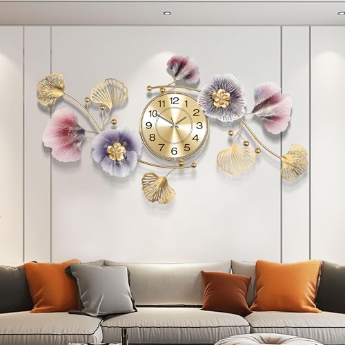 Axioglo Wall Clocks for Living Room Decor,Large Wall Clock,3D Creative