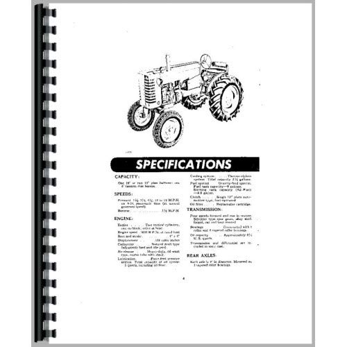 Operators Manual John Deere M Tractor omtm31051      Plastic Comb