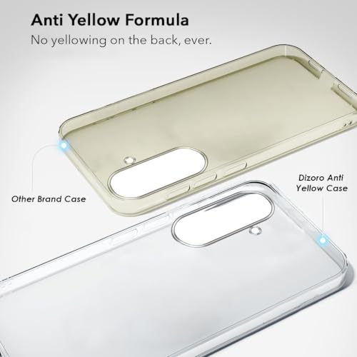 Image of DIZORO Compatible with Samsung Galaxy S26 5G Back Cover Case Clear,[ Anti Yellow ][Military Grade Protection] Hard PC Back Cover Transparent