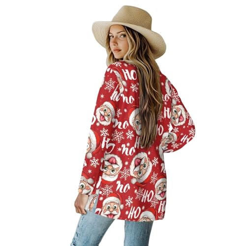 Image of Womens Open Fron Cardigan Sweaters Long Sleeve Tops Daily Coats