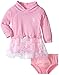 U.S. Polo Assn. Baby Girls' French Terry Mock Neck and Neon Lace Dress