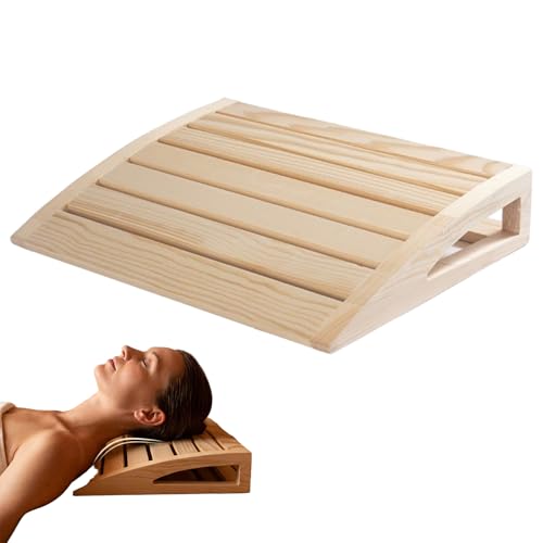Oreiller en bois de relaxation pour vos séances de sauna et rituels bien-être