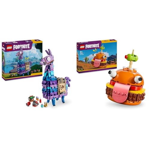 LEGO Fortnite Durrr Burger Set + Supply Llama Video Game Character Building Toy, Collectible Figure, Creative Birthday Gift 77071 + 77070