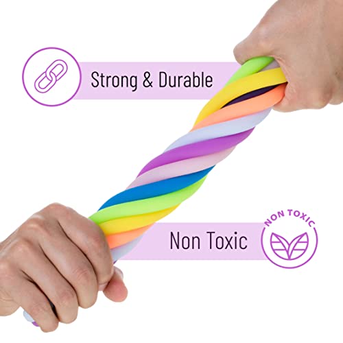 Mr. Pen- Monkey Noodle Fidget Toy, 9 Pack, Fidget Noodles, Stretchy Strings Fidget Toys, Sensory Noodles, Sensory Toys, Calming Toys, Sensory Fidget Toys, Stretchy Toys, Autism Toys #TOP2