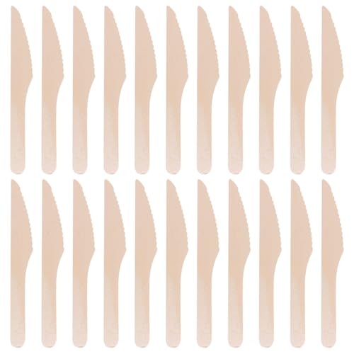 HOMSFOU �g���̂Ėؐ��J�g�����[100pcs �����n���h���t���i�C�t �t�H�[�N �X�v�[�� �a�����p�[�e�B�[ �Ƒ��̏W�܂�p���z���^�f�B�i�[�p�H