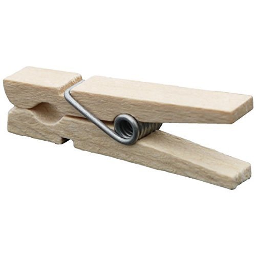 Pince A Linge Bois Hengxinc Lot De 168 Mini Pinces U00e0 Linge En Bois Blanc 25MM - Pour Mariage, Polaroid Et Photos - Avec 10M De Corde De Jute - DIY Petite