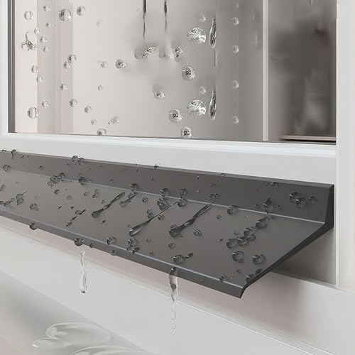 Deflectores de lluvia de goma para ventanas y puertas exteriores con autoadhesivo 2