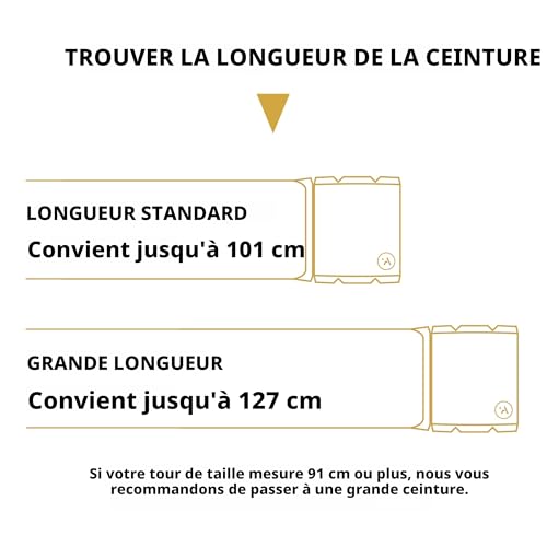 Arcade Belts Ceinture élastique Atlas A2, noire, 1,5« de large | Ceinture en polyester recyclé avec boucle en plastique en 3 parties – vue 7