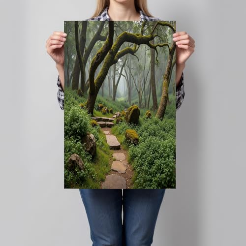 Tableau art forêt tropicale au rendu artistique et élégant