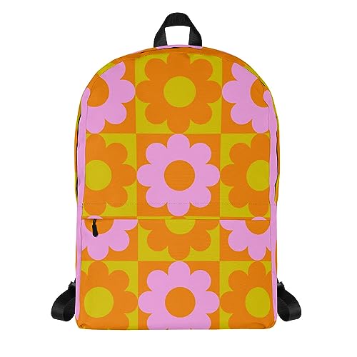 Sac à dos imprimé fleurs finitions soignées et toile résistante au motif exclusif